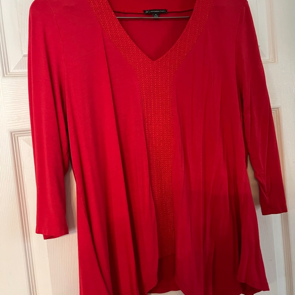 Adrianna Papell Red top XL